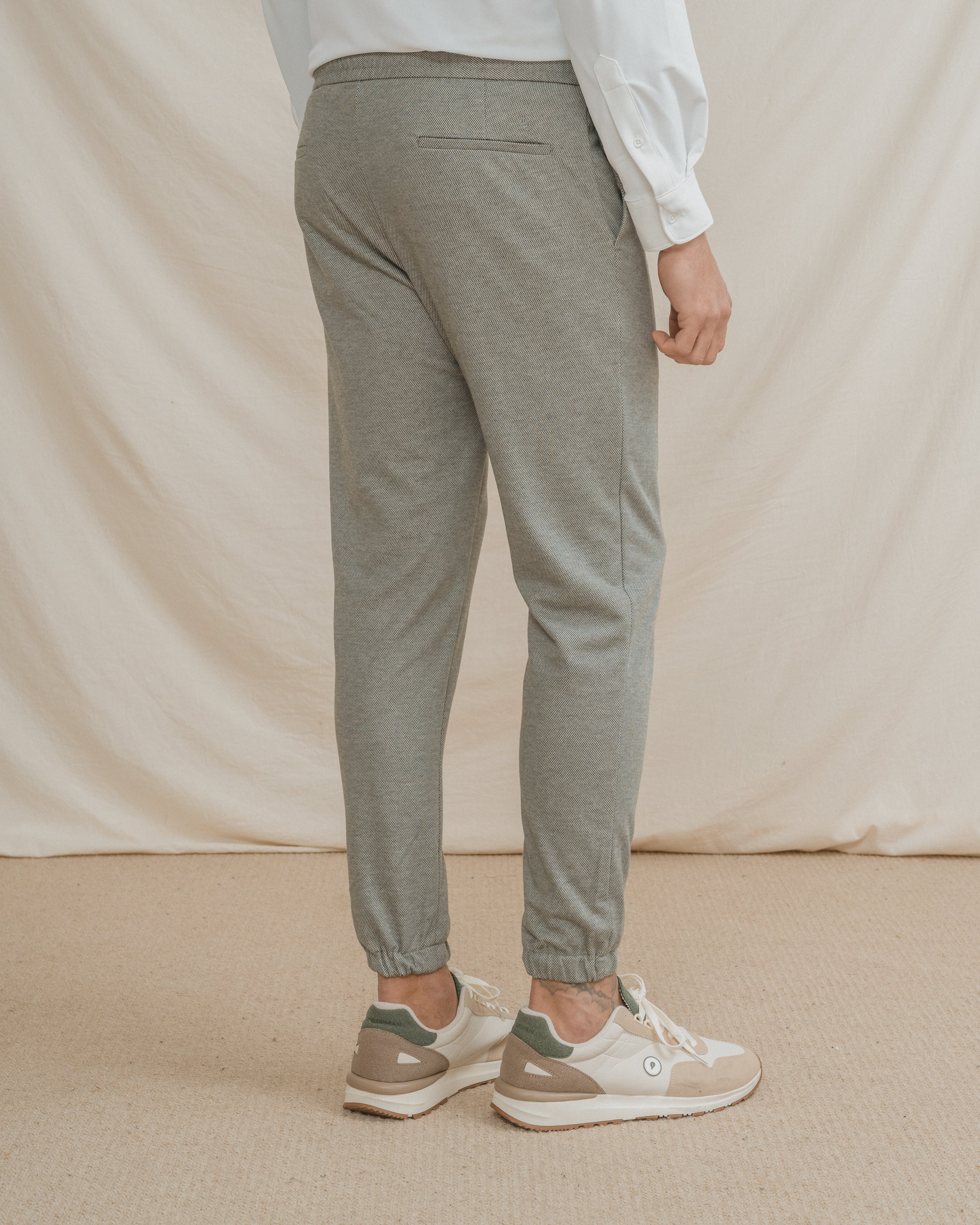 PANTALÓN TRAJE JOGGER CASUAL VERDE - Image 4
